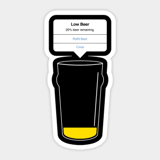 Low Beer Sticker